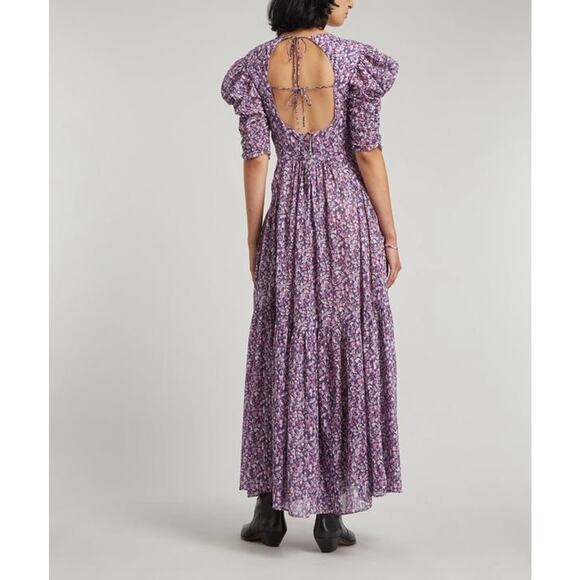 Isabel Marant Étoile Sichelle Floral Cotton Maxi Dress US 4 / EU 34